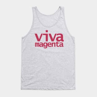 Viva Magenta Typography Color of the Year 2023 Tank Top